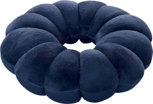 WENKO Multi Relax-Kissen - für jede Nackenform, Polyester, 36 x 10 x 36 cm, Blau