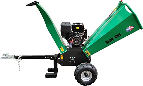 All Power, Electric Start APWC420 Woodchipper Mulcher 15HP JD Engine 420cc Gas Powered Chipper Shredder 2000 RPM Double Edge Blades 6" Feed - Thumbnail 7