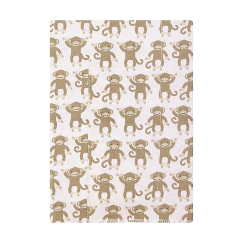 Image of Hudson Baby Infant Boys Cotton Flannel Burp Cloths 7-Pack, Monkey, One Size