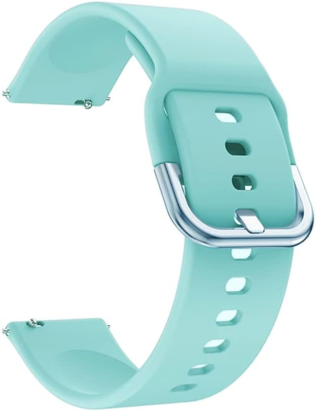CellFAther Unisex Adult 20mm Silicone Wrist Band Straps Compatible for Amazfit Bip/Lite/GTS/MINI/GTR 42mm -Light Blue