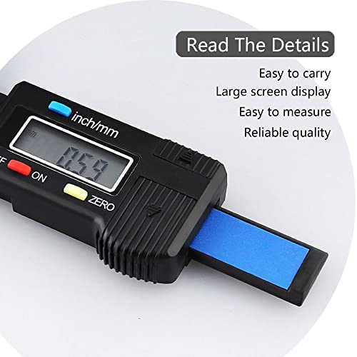 Digital Tire Tread Depth Gauge, Tire Tread Depth Gauge, 0-25.4 MM Inch Tyre Guage Digital with LCD Display Tread Checker Tire Tester, Tire Tread Depth Measuring Tool for Cars Trucks Vans SUV