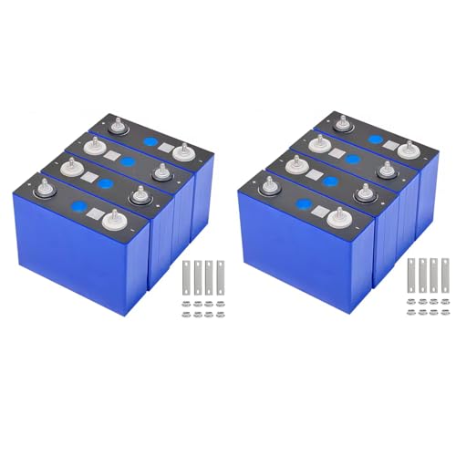 Image of EVE LiFePO4 Cell 3.2V 100Ah Grade A Deep Cycle Battery Lithium Iron Phosphate Rechargeable Battery Max.Continous Discharge 100A /1C,Included M6 Nuts and Bus Bars