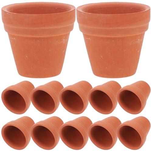 LIFKOME Uds De Macetas Pequeñas De Cerámica para Suculentas Macetas Al Aire Libre con Orificio De Drenaje Ideales para Jardinería y Decoración De Interiores y Exteriores