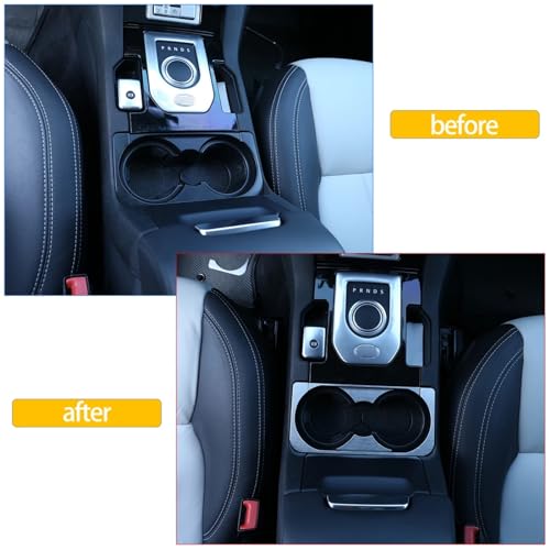 Cadre porte-gobelet Discovery 4 LR4 insert aluminium console centrale - 4