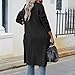 Maiyifu-GJ Women's Long Cardigan Sweaters Fall Open Front Cardigans Jackets Casual Lightweight Knit Overcoat Outerwear (Black,X-Large)