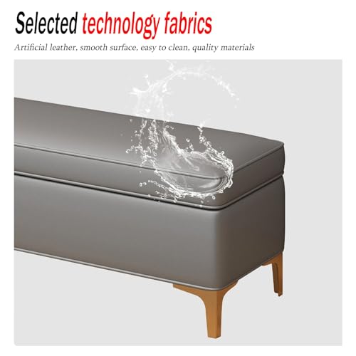 Banc à chaussures en cuir au design moderne et assise confortable