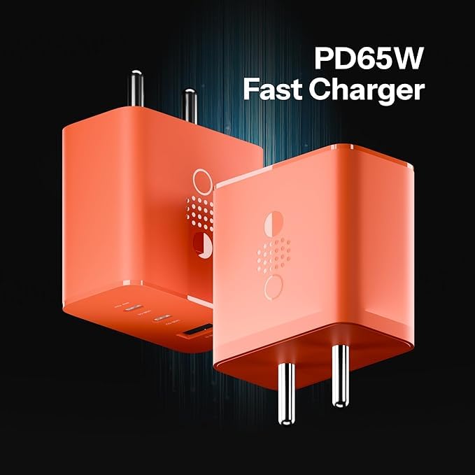 Image of Original 65W Charger for 3-in-1 Type C Fast Charging Wall Adapter, USB C Charger Block for Phone 2a /Phne 2 /Phne 1, Support Other Type-C Devices, Adapter(DP78)
