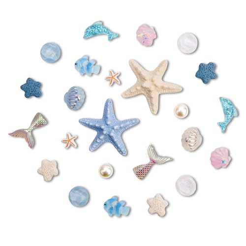24 imanes decorativos tema playa para refrigerador