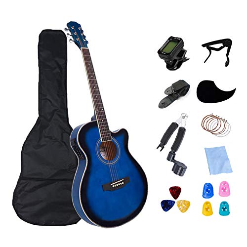 KEPOHK 40 pouces électrique acoustique 6 cordes guitare équipement de ramassage cordes en acier guitare folklorique Pop… - Les Beatles, Paul McCartney, John Lennon, RIngo Starr, George Harrison KEPOHK 40 pouces électrique acoustique 6 cordes guitare équipement de ramassage cordes en acier guitare folklorique Pop…