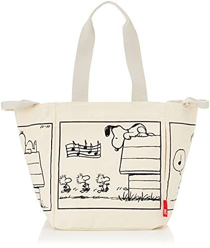 SNOOPY スヌーピー 大容量 トートバッグ IP.MEDスクエア.Peanuts-6R 8197 レディース イエロー