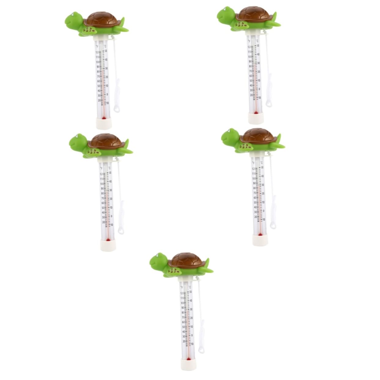 BESPORTBLE 5stücke Floating Pool Thermometer Für Schwimmbäder Und Spas Präziser Wasserthermometer Mit Fahrenheit Und Celsius Anzeige Langlebig Für Teiche Und Aquarien