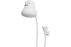 Foset 49491 - Calentador de agua eléctrico para ducha, agua caliente instantánea