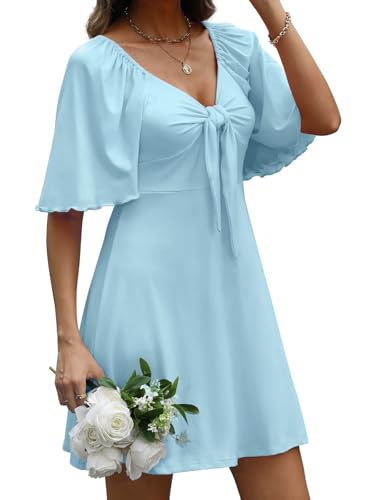 Image of MixShe Summer Dresses for Women 2026 Elegant Classy V-Neck Dress S-XXL
