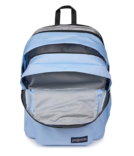 Image of JanSport Main Campus Backpack - Travel or Work backpack w 15-Inch Laptop Sleeve and Dual Water Bottle Pockets, Hydrangea