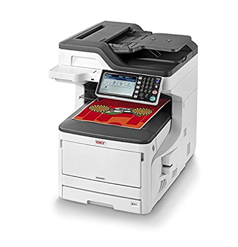 OKI MC853dn Multifunktionsdrucker (Farbe, Kopiere, Drucken, Scannen, Faxen, A3, 23 Seiten/Min., 1.200x600 dpi, LAN, WLAN optional, Duplexdruck, 8.000 Seiten/Monat, max 60.000 Seiten)