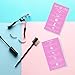 Lash Lift + Tint Aftercare Instruction Cards | 50 Pack | 2 x 3.5” inches Business Card Size | Eyelash Lift and Tint Kit at Home DIY aftercare Supplies | Bubblegum Pink with White Icon Design