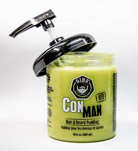 GIBS Grooming Con Man Hair & Beard Pudding, 19 Fl Oz