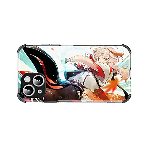 Crazynekos Genshin Impact Coque pour iPhone 11 XR 12 Mini 13 Pro Max 7 8 Plus SE2 (pour iPhone 12, CL4612) Cover