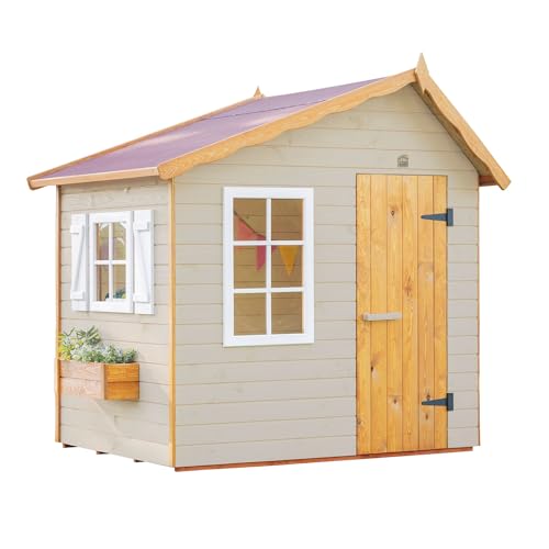 Casas Green House | Casita Infantil de Madera Exterior OLI | Colores Personalizados | 175 x 143 x 172 A