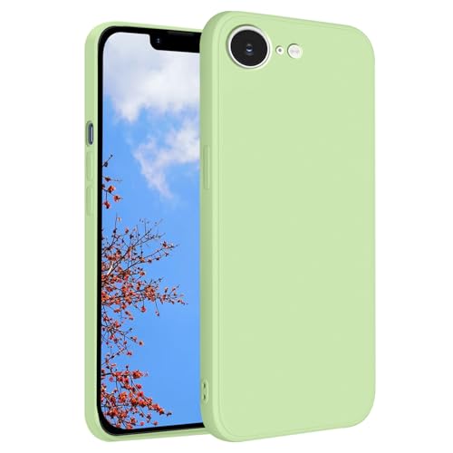 Coque iPhone 16e antichoc et souple protection fine anti-traces verte