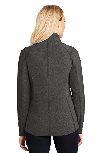 Port Authority Ladies Heather Microfleece Full-Zip Jacket2
