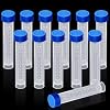 Konohan 12 Pcs Replacement Test Tubes for Aquarium Test Kits, 10ml Plastic Frozen Self Standing Test Tubes with Scale line for Aquarium Water Testing