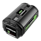 EICHXO 40V Lithium Battery 4.0Ah Replacement for Ryobi OP40401 OP4026A OP4015 OP4030 OP4040A OP4050A OP40201 OP40301 Battery Compatible with Ryobi String Trimmer Leaf Blower Lawn Mower 40V Battery