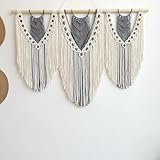 Ordeluxe Tapiz de Macramé 110×82 cm, Regalo para Mujeres