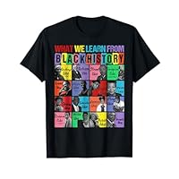 What we learn From Black History Leaders Black History Month T-Shirt