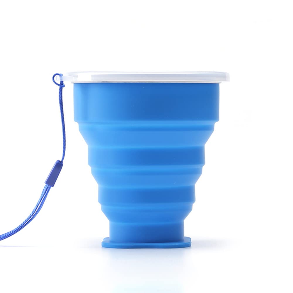 CAASFOOY 4er Set Faltbare Becher - 170ml Silikon Reisebecher