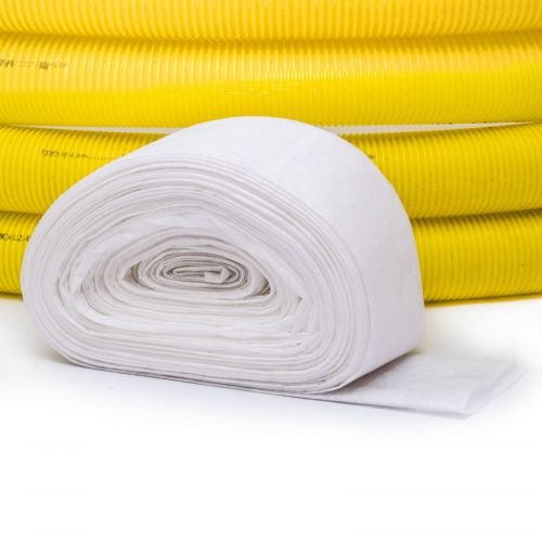 Geotessile DN100 Tubo Filtrante In Tessuto Non Tessuto – 10 Metri, Diametro 100 Mm, 100% Poliestere, Per Drenaggio, Garanzia 25 Anni