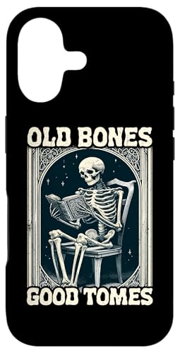 Old Bones Good Tomes Book Lover Bookworm �X�P���g���u�b�N �X�}�z�P�[�X iPhone 17 �p