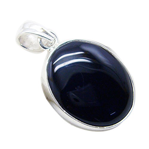 Pendentif onyx noir pour les femmes bijou de méditation yoga