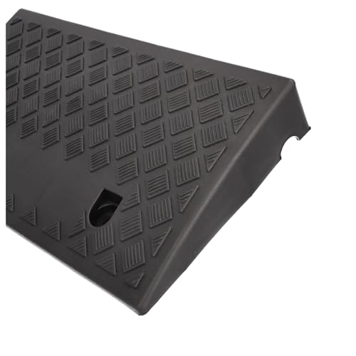 cartrend Bordsteinrampen 2er-Set, tragbar, Rollstuhlrampe für Auto, Motorrad, Rollstuhl, Rollator, schwarz