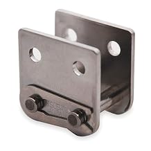 Tsubaki - 40ASSK2CL - TSUBAKI Attachment Link for Stainless Steel Roller Chains, SK-2, 40, Single Strand, Plain, 5 PK