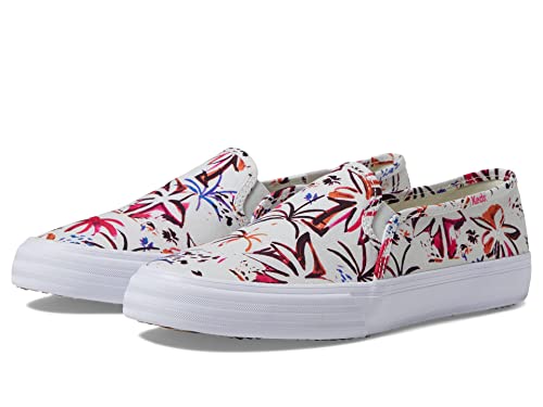Image of Keds Womens Double Decker Canvas Slip On Sneakers Shoes Casual - Black