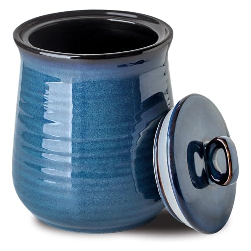 Glowworm 80 Oz Large Ceramic Food Storage Jar