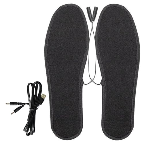 Plantillas Calentadoras USB,Calentador Cómodo para Pies - Plantillas Térmicas para Invierno, Esquí, Senderismo, Desplazamientos, Camping y Entorno Laboral