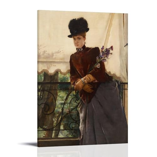 Toile Alfred Stevens pour habiller un mur vide avec un portrait victorien