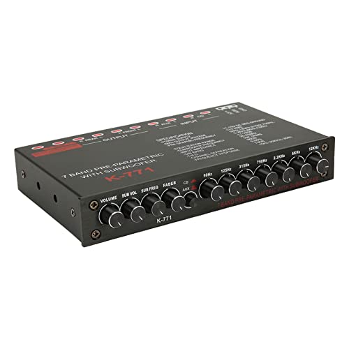 Ecualizador de audio para automóvil de 7 bandas ajustable para eliminar distorsiones de sonido 3