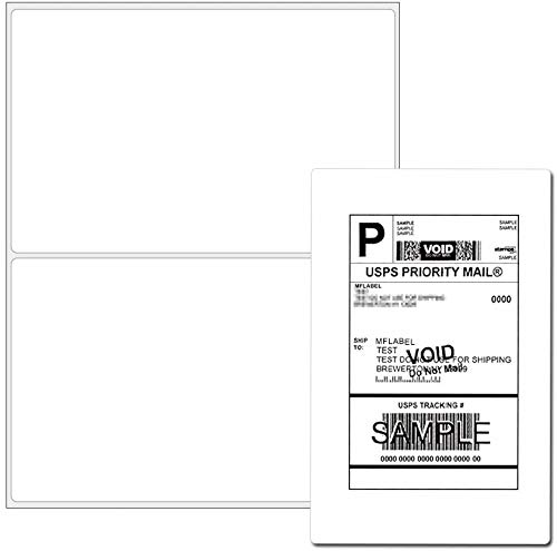 Half Sheet Laser & Inkjet - Rounded Corner Shipping Address Labels - 5-1/2" X 8-1/2" - 50 Labels - Thumbnail 4