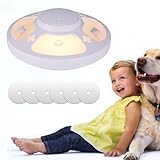 Ulsam Dome Flea Trap Light With 6 Sticky Pads, USB Plug Flea Light Traps for Home, Bed Bug Trap with 4 Light Modes and 2 Light Colors, Whisper-Quiet Operation, Non-Toxic, Natural Insect Traps, White