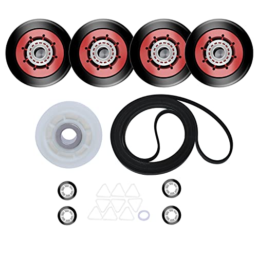 4392067RC 27-Inch Dryer Repair Kit 4392067VP for Compatible with Whirlpool Ken-More,PS373088 AP3109602, Include 279640 Idler Pulley W10314173 Drum Roller 661570 Belt