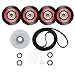 4392067RC 27-Inch Dryer Repair Kit Replacement 4392067VP for Whirlpool Maytag Kenmore,PS373088 AP3109602 Repair Kits Include 279640 Idler Pulley W10314173 Drum Roller 661570 Belt