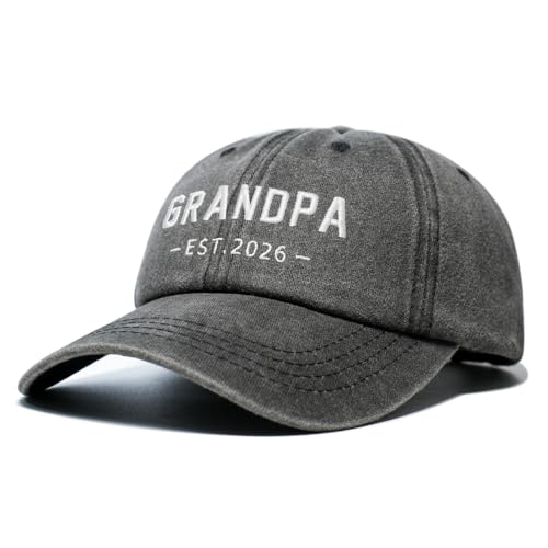 Image of New Grandpa Gifts First Time Est 2026 Promoted to Grandpa to be Hat for Men