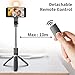 Selfie Stick with Fill Light, 104cm Extendable Selfie Stick Tripod with Wireless Remote, 3 Light Modes, 6 Brightness Levels, Compatible with iPhone 14/13/12/11, Samsung Galaxy, Google, Huawei, etc