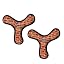 2PK Red Boomerang Brick