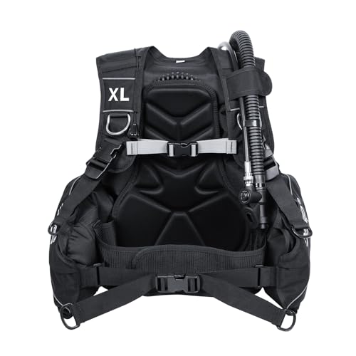 DIDEEP Scuba Diving Jacket BCD Deep Diving Buoyancy Compensators Adjustable Vest（X-Large Size