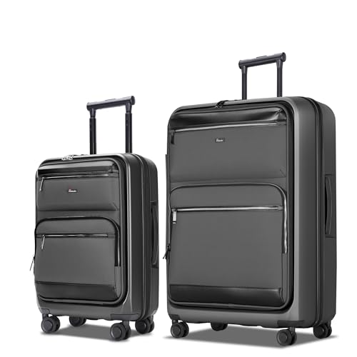 Pirtecin Luggage Sets 2 Piece, Carry On Luggage Front
