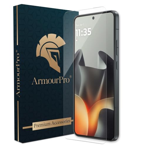 Image of ArmourPro Borderless Tempered Glass for Motorola Edge 70 Max - Clear Screen Protector with Anti Dust Speaker Mesh, 9H Scratch Resistant, HD Clarity, Case Friendly, Bubble-Free